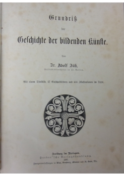 Grundrik der Geschichteder bildenden kunste1897r.