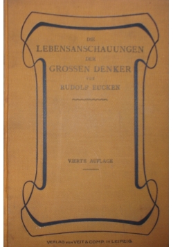 Die Lebensanschauungen,1902r.