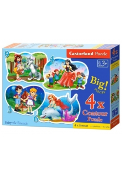 Puzzle x 4 Kontur - Fairytale Friends CASTOR