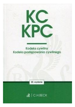 Kodeks cywilny. Kodeks postępowania cywilnego w.20