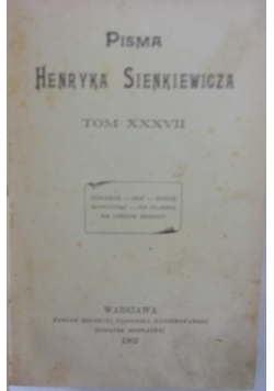 Pisma Henryka Sienkiewicza, 1902r.