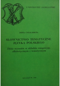 Słownictwo tematyczne języka polskiego