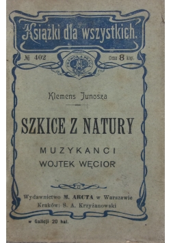 Szkice z natury,Muzykanci,1908r.