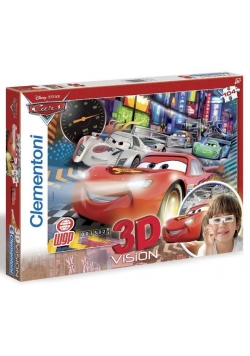 Puzzle 104 3D Vision Auta