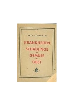 Krankheiten und schadlinge an Gemuse und Obst, 1949 r.