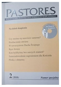 Pastores, kwartalnik poświęcony formacji kapłańskiej + płyta CD