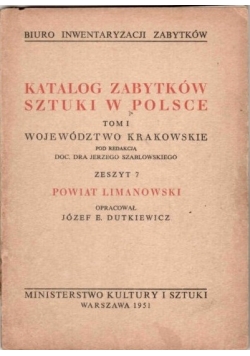 Katalog zabytków sztuki w Polsce Tom I zeszyt 7
