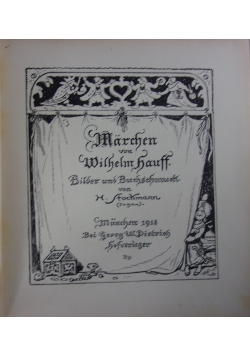 Märchen von Wilhelmhauff, 1918 r.