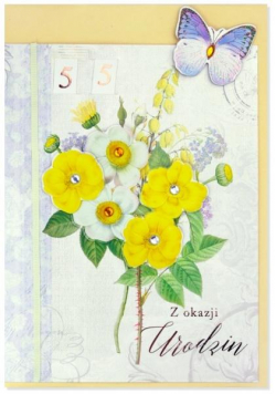 Karnet B6 Urodziny (wymienne cyf.) HM200-2343