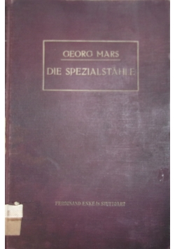 Die spezialstahle, 1912 r.