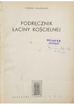 Podręcznik łaciny kościelnej