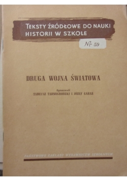 Teksty źródłowe do nauki historii w szkole. Druga wojna światowa, nr 59