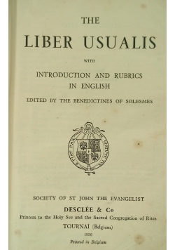 The liber usualis