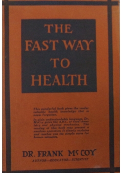 The fast way to health. 1926 r.