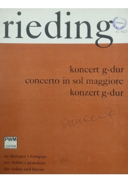 Koncert g dur concerto in sol maggiore konzert g dur