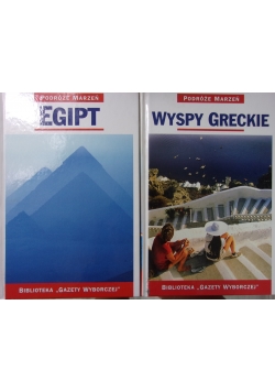 Wyspy Greckie, Egipt, zestaw 2 książek