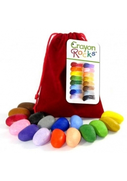 Kredki Crayon Rocks w aksamitnym woreczku - 16 kol