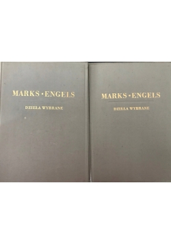 Marks Engels Dzieła wybrane Tom I i II 1949 r.