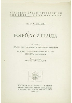 Potrójny z Plauta