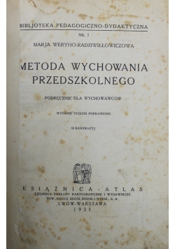 Metoda wychowania przedszkolnego 1931 r.