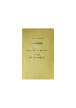 Balladyna/Glosy do" Balladyny"