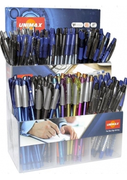 Długopisy display mały (322szt) UNI-MAX