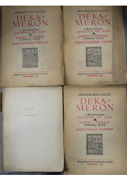 Deka meron zestaw 4 książek 1948 r.
