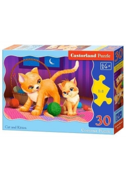 Puzzle 30 Cat and Kitten CASTOR