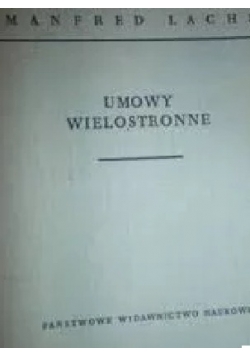 Umowy wielostronne