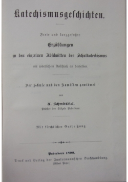 Katechismusgeschichten, 1899 r.