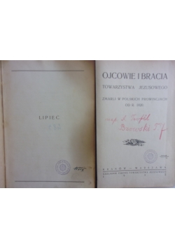 Ojcowie i bracia Towarzystwa Jezusowego, 1932r.