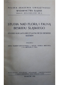 Studia nad florą i fauną Beskidu Śląskiego 1950 r