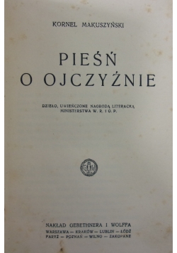 Pieśń o Ojczyżnie, 1924r