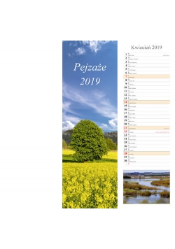 Kalendarz 2019 pasek 15x48 Pejzaże