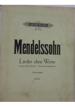 Medelssohn lieder ohne worte