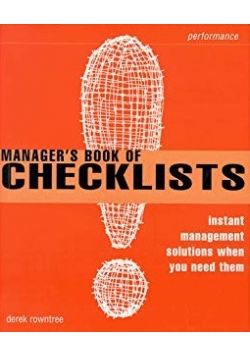 Managers Book of Checklists