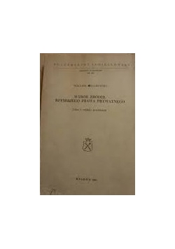 Wybór źródeł rzymskiego prawa prywatnego