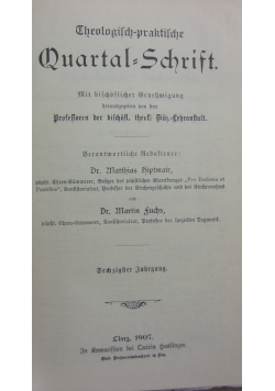 Quartal=Schrift,1907r.