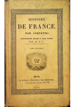 Histoire de France tome IX 1830r