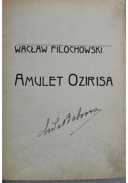 Książki ciekawe III Amulet Ozirisa 1922 r.