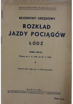Rozkład jazdy pociągów Łódź