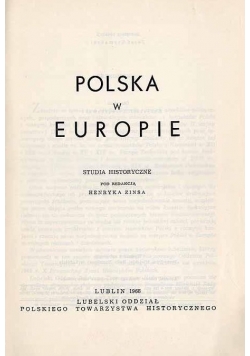 Polska w Europie