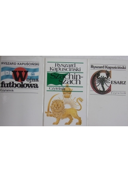 Szachinszach/ Wojna futbolowa/ Cesarz, zestaw 3 książek