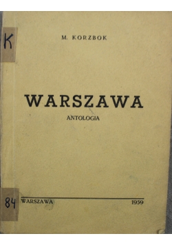 Warszawa Antologia 1939 r