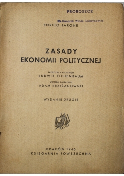 Zasady ekonomii politycznej 1946r.