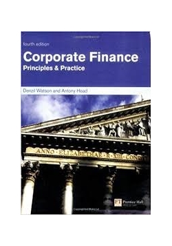 Corporate Finance, principles & practice