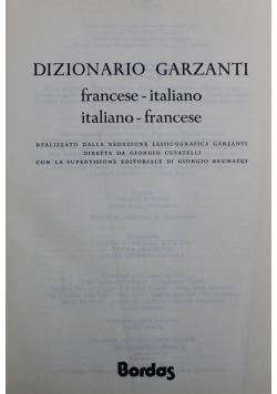 DizionarioGarzanti francese italiano italiano francese
