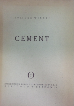 Cement, 1949r.+autograf