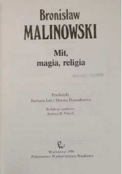 Dzieła. 7, Mit, magia, religia