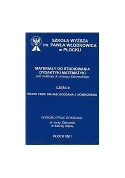 Szkoła wyższa im. Pawła Włodkowica w płocku materiały do studiowania dydaktyki matematyki